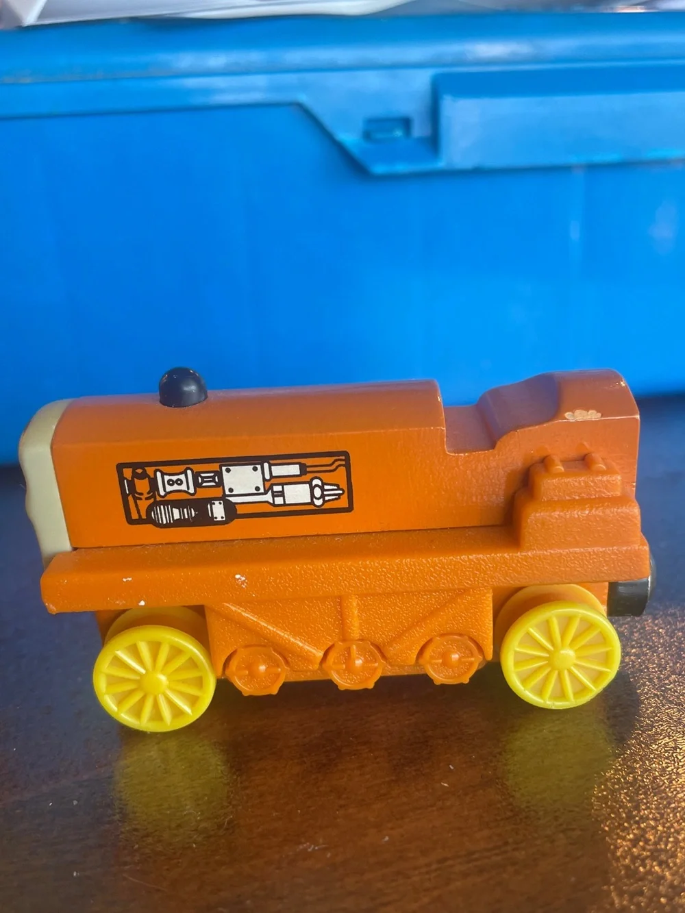 Thomas the Train Terence Tractor Wooden Railway Rare Friends Vintage Orange